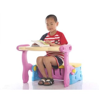 3in1 Multifunctional Table baby table & bench & storage Children's dining chair multi-funct (6)