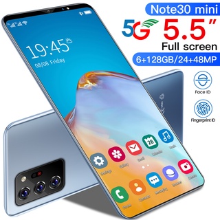 Cellphone Note30mini 6+128GB 5.5inch Smart Phone Mobiles Android Phone Smartphone