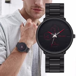 Fashion Men Black Stainless Steel Business Watch Luxury Casual Sport Quartz Watch