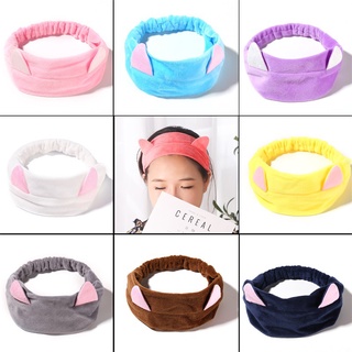 New Hair Band Wash Face Bundle Cute Cat Ears Headwear Fashion Korean style headband