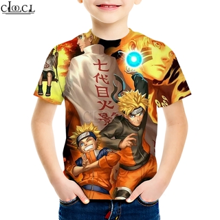 CLOOCL Naruto Japanese Anime T-Shirts 3D Print Hip Hop Boy T-Shirts