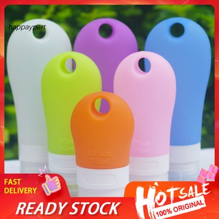 ❂RXJJ❂38/60/90ml Silicone Travel Lotion Shampoo Squeezable Tube Bottle Empty Container