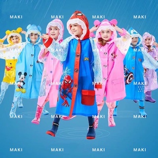 【New】PVC thick children raincoat/poncho with inflatable brim,waterproof,cartoon,student,kids