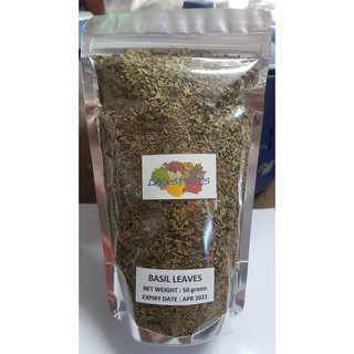 Dried Basil Leaves - 50 grams and 100 grams