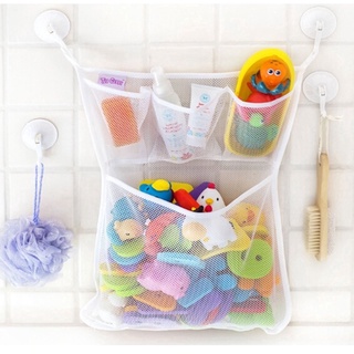 【Ready Stock】﹍♠♈Mesh Baby Bath Toys Organizer Storage Bag Hanging Organizer