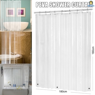 PEVA Bathroom Shower Curtain Liner Clear Heavy Duty Waterproof Shower Curtain Liner Anti-Microbial Mildew Resistant (1)