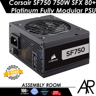 Corsair SF750 750 Watt SFX 750W 80+ Platinum Certified Fully Modular Power Supply PSU, SF 750
