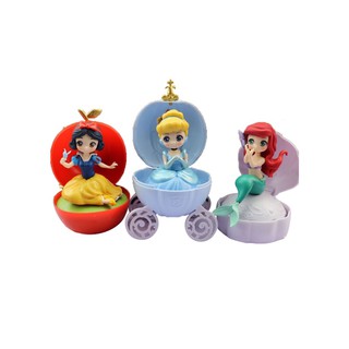 Disney Princess Action Figure Ariel Snow White Cinderella Jasmine Bell Rapunzel Mini Figure (2)