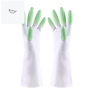 Kitchen Silicone Cleaning Gloves Magic Silicone Dish Washing Gloves For Household Silicone Scrubber Rubber Dishwashing Gloves Green
