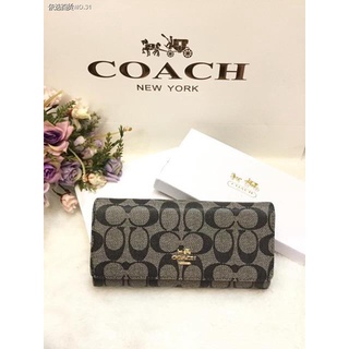 □Coach Trifold Wallet with box