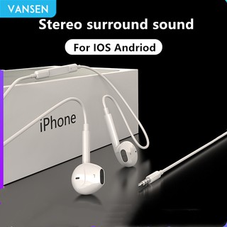 Vansen Apple Earpods 3.5mm Plug & Lightning In-ear Earphones Sport Earbuds Deep Richer Bass Headset For iPhone/iPad Android