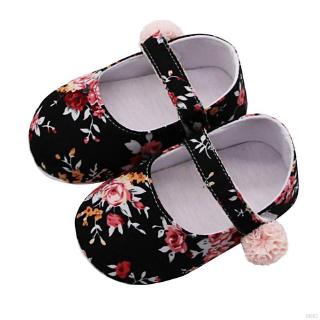 [SKIC]Baby Girl Floral Print Anti-Slip Shoes Child Casual Walking Shoes (3)