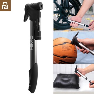 Xiaomi HIMO Mini Bicycle Pump 6Bar High pressure Folding Alloy Mountain bike Tyre Pump Inflator for Inflatable Basketball Bicycl