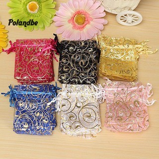 ◆po 100Pcs Organza Gift Bags Jewellery Christmas Wedding Party Packing Pouches