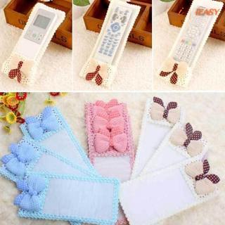 ⭐IEASY⭐Fabric Lace TV Remote Control Protect Anti-Dust Fashion Cute Cover Bags N