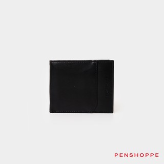 Penshoppe Men's Leather Bi-Fold Wallet (Black)