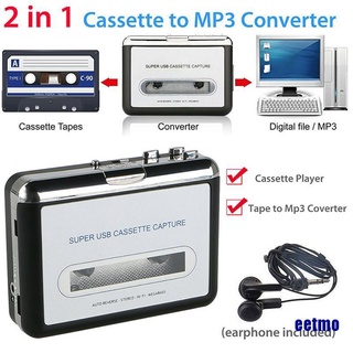 Portable USB Cassette Tape-To-MP3 Converter Capture HiFi Audio Music Player