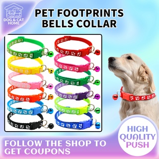 Pet Collar Dog Paw Collar With Bell Safety Buckle Neck for Dog & Cat Puppy Pet Supplies Accessories