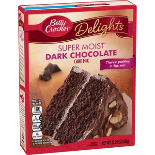 Original Betty Crocker Super Moist Dark Chocolate Cake Mix 432g
