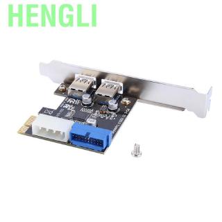 Hengli PCI-E To USB3.0 Expansion Card Adapter With Front 19PIN Interface