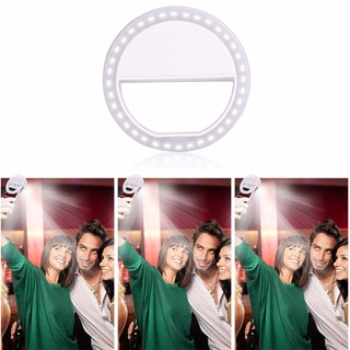Universal Selfie LED Ring Flash Light Portable Mobile Phone 36 LEDS Selfie Lamp Luminous Ring Clip F