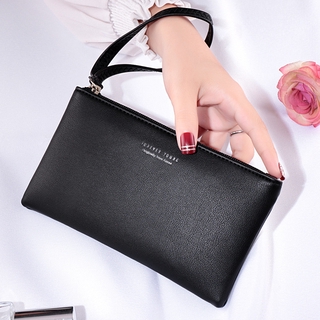 New Ladies Clutch Fashion Korean Long Simple Zipper Coin Purse Card Holder Wallet Mobile Phone Bag Z