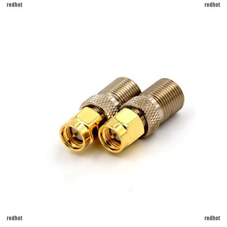 Redhot F Female Jack to SMA Male Plug Straight RF Coax Coaxial Connector Adapter (1)