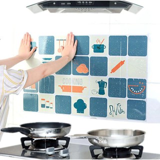 KM Kitchen Self Adhesive Oil Proofing Ceramic Tile Waterproof Wall Sticker