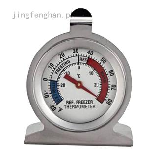 Refrigerator Freezer Thermometer Fridge Dial Type Stainless Steel Hang Stand Hot