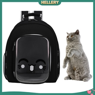 [HELLERY] Pet Carrier Cat Dog Backpack Puppy Transparent Holder Breathable Bag