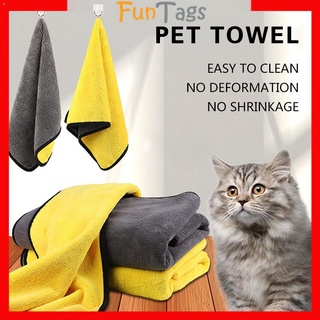 petsↂSuper Absorbent Pet Drying Towel Cat Dog Bath Towel for Microfiber Pet Towel
