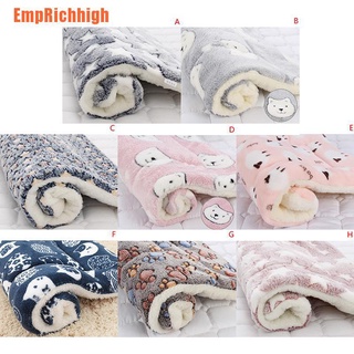 [EmpRichhigh] Dog Bed Pet Cushion Blanket Soft Fleece Cat Cushion Puppy Sofa Mat Pads Winter