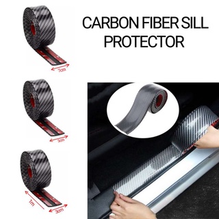 【Ready Stock】☁LD 1M Universal Car Door Protector Scratch Cover Carbon Fiber Rubber Scratch Protectio