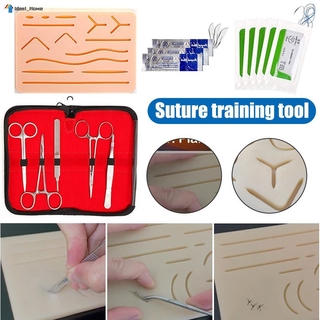All-Inclusive Suturing Kit 17 In 1 Medical Skin Suture Surgical Training Kit/Silicone Suture Pad Needle Scissors Practice Trauma Accessories