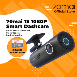 【Ready Stock】✿▤✵70mai Smart Dash Cam 1S, UPGRADED Version with STARVIS IMX307 Sensor, Full HD 1080p,