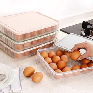 24 Grid Egg Box Refrigerator Fresh Keeping Box Portable Picnic Egg Storage Box Plastic Egg Box Tray (3)