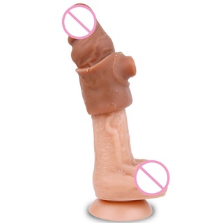0FgJ Large Penis Extender Sleeve Reusable Comdom Delay Ejaculation Penis Sleeve Dick Male Dildo Enla