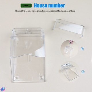 (Lowest price) Clear Doorbell Cover Outdoor Transparent Waterproof Wireless DoorBell Cover Wall Mount Transmitter Chime Supplies (3)