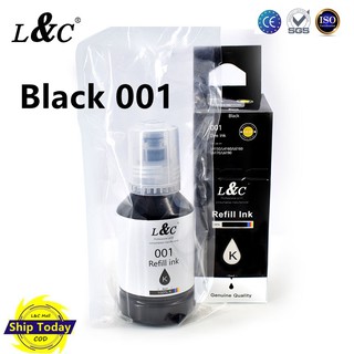 L&C Epson 001 Ink Black 127ML Premium Refill Ink Compatible For L4150 L4160 L6160 L6170 L6190