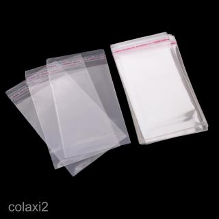 100x Clear Cello Bag Plastic OPP Self Adhesive Peel Seal Storage Bags 7x10cm
