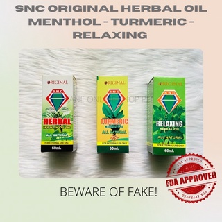 SNC Original Herbal Oil (Menthol, Turmeric and Relaxing)