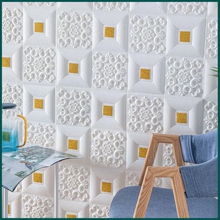 Bedroom Ceiling Wallpaper Self-adhesive Foam 3D Wall Stickers Waterproof Moisture-proof Home Decor