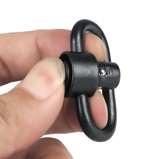 Quick Release Strap Ring Strap Buckle 2 Points Sling Adapter Ring Tactical Strap Ring Metal Strap Buckle Double Ear Strap Buckle Qd Buckle Ar15 Support Ring Metal Buckle Quick Release Rotating Sling Adapter Ring Tactical Modification Accessories (2)