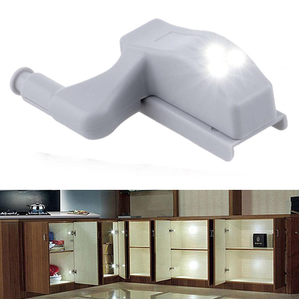 Cabinet Hinge LED Sensor Light For Wardrobe Cupboard Home Kitchen Door Closet