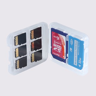 HOPEISLAND 8 Slots Micro SD TF SDHC MSPD Memory Card Protecter Box Storage Case Holder