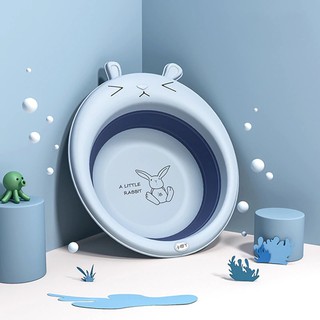 Portable Folding Basin for Baby Foldable Child Cartoon Wash Clean Basin (1)