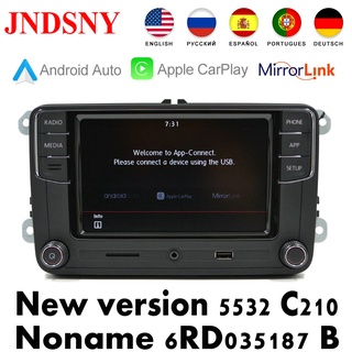 【New Arrivals】JNDSNY Android Auto CarPlay R340G RCD330 Noname RCD330G Plus Car Radio For VW Golf 5 6