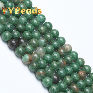 【Authentic】5A Natural African Green Jades Beads Green Jaspers Stone 6 8 10mm Smooth Charm Beads For