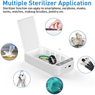Portable UV Sterilizer Cellphone Sanitizer Disinfection Box for Smartphone Mask Jewelry Key Glasses (3)