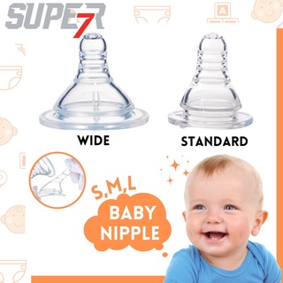 1Pcs Silicone Infant Baby Nipple Pacifier Newborn Bottle Standard Caliber Breast Nipple